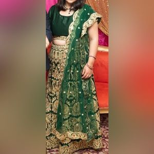 Beautiful Dark Green Lehenga